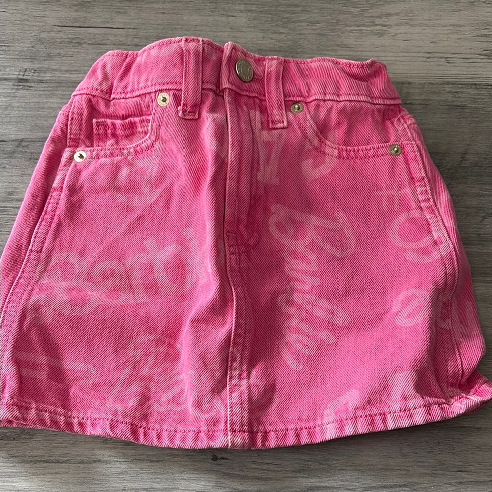 Pink Barbie Denim Skirt